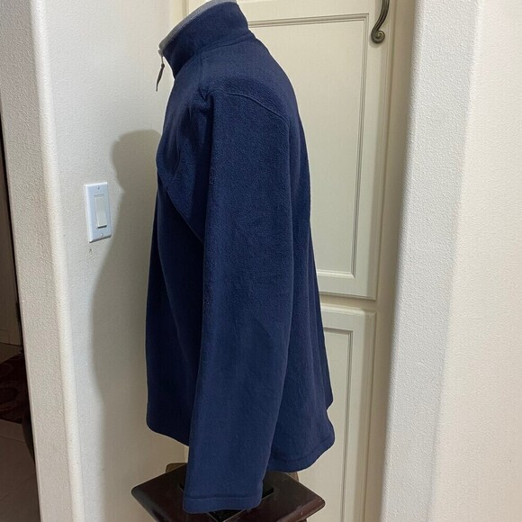 Champs Sports Men's Navy Blue Fleece Pullover 1/4 Zip Sz-Lg - Picture 3 of 6